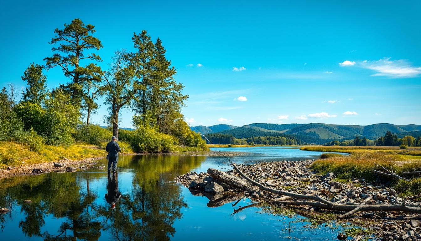 Flussangeln Polen Landschaft