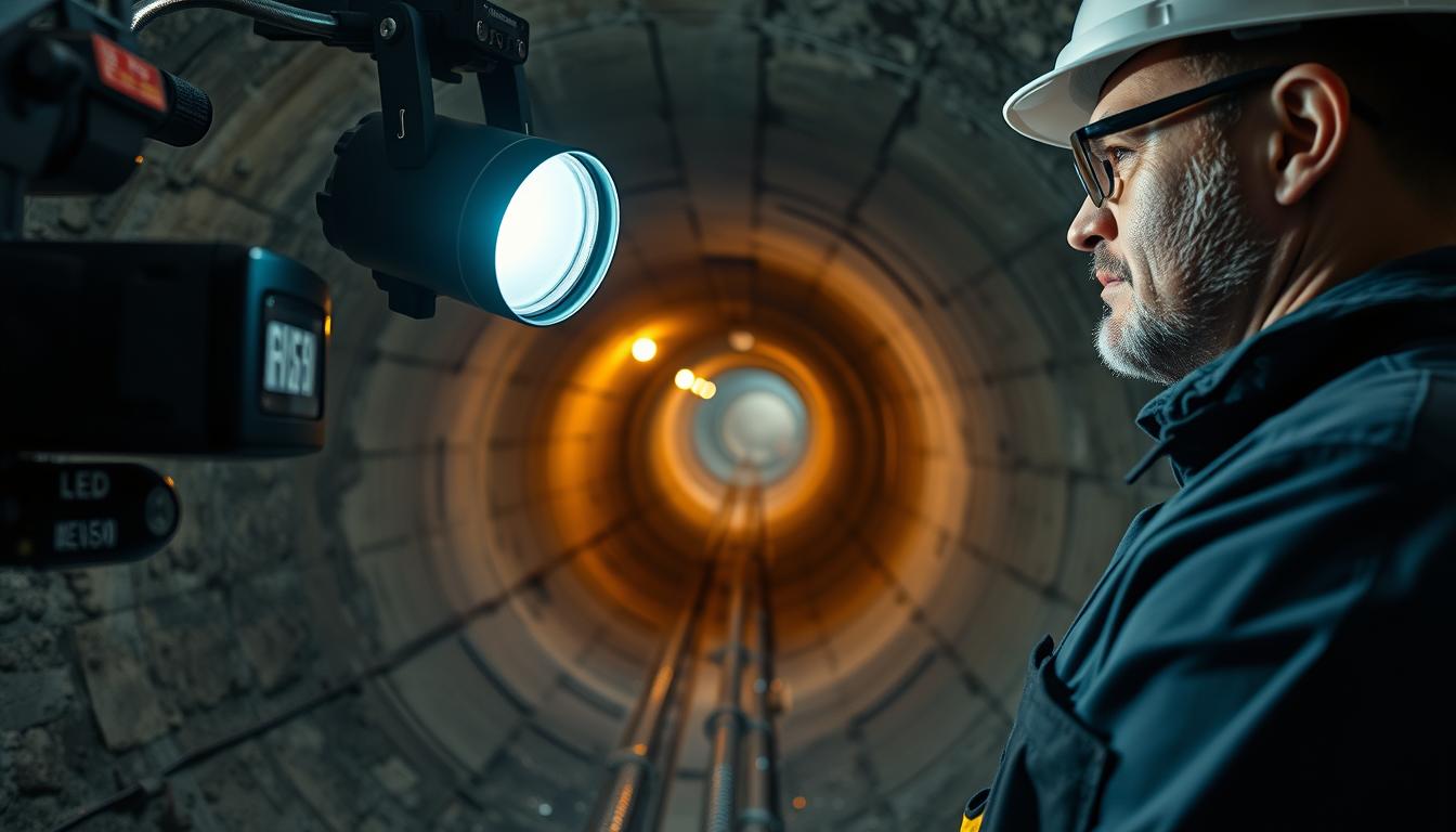 Kanal-TV-Untersuchung eines Abwassersystems