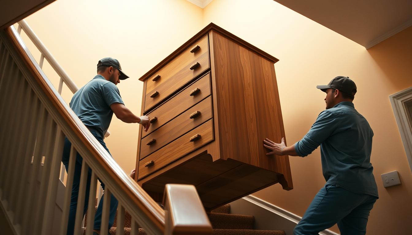 Professionelle Umzugshilfe beim sicheren Transport von Möbeln